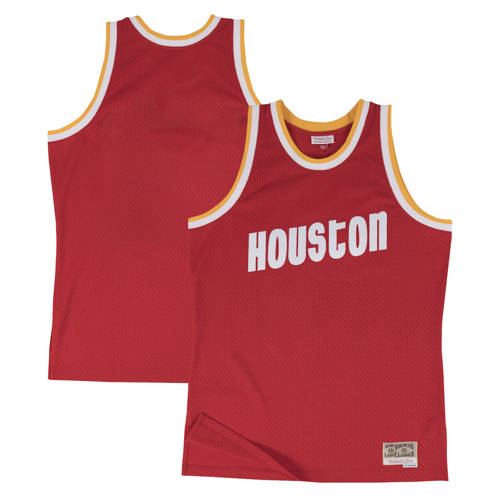 Odoa H.Rockets Mitchell & Ness Red 1996-97 Hardwood Classics Swingman Stitched Jerseys
