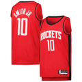 Odoa H.Rockets #10 Jabari Smith Jr. Red Swingman Stitched Jerseys - Icon Edition