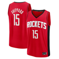 Odoa H.Rockets #15 Reed Sheppard Red Fast Break Replica Stitched Jerseys- Icon Edition