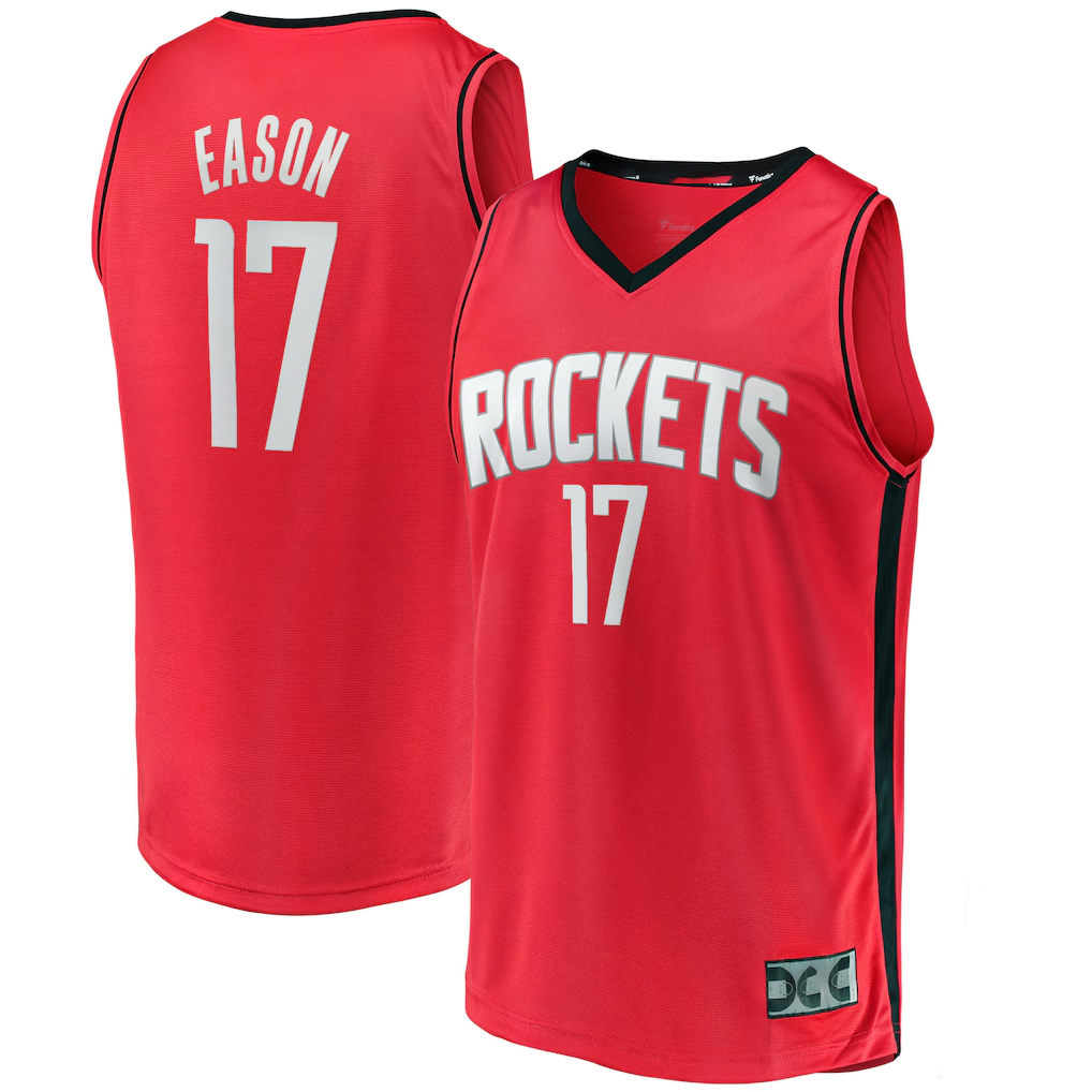 Odoa H.Rockets #17 Tari Eason Red Fast Break Replica Player Stitched Jerseys- Icon Edition