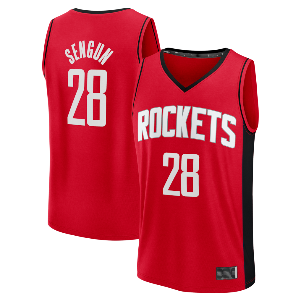 Odoa H.Rockets #28 Alperen ?eng¨¹n Red Fast Break Replica Stitched Jerseys- Icon Edition