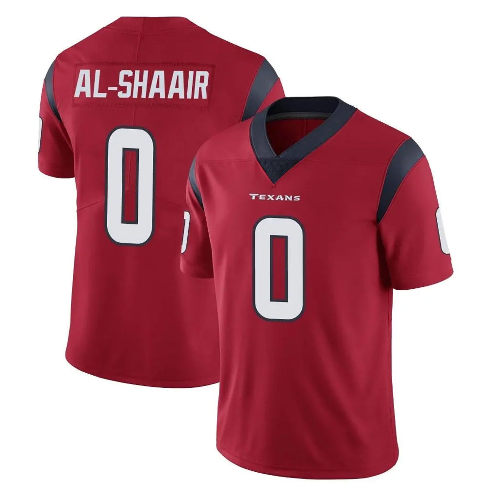 Odoa H.Texans #0 Azeez Al-Shaair Player Red Limited Vapor Untouchable Home Game Stitched Jerseys