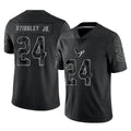 Odoa H.Texans #24 Derek Stingley Jr. Player Black Reflective Limited Game Stitched Jerseys