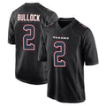 Odoa H.Texans #2 Calen Bullock Player Black Fashion Home Game Stitched Jerseys