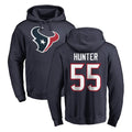 Odoa H.Texans #55 Danielle Hunter Player Navy Pro Line Pullover Hoodie Limited Game Stitched Jerseys