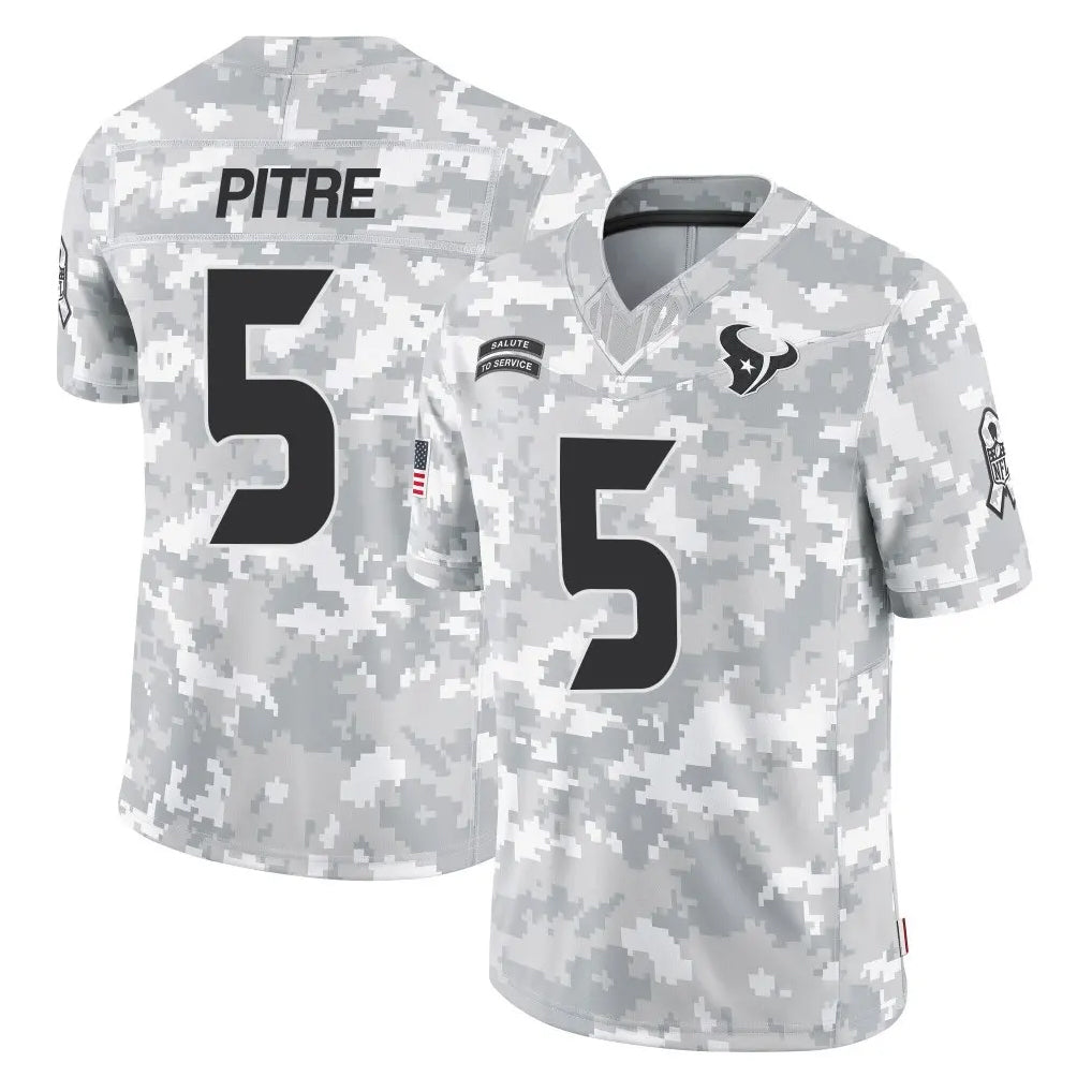 Odoa H.Texans #5 Jalen Pitre Player Arctic Camo Salute To Service Limited Game Stitched Jerseys