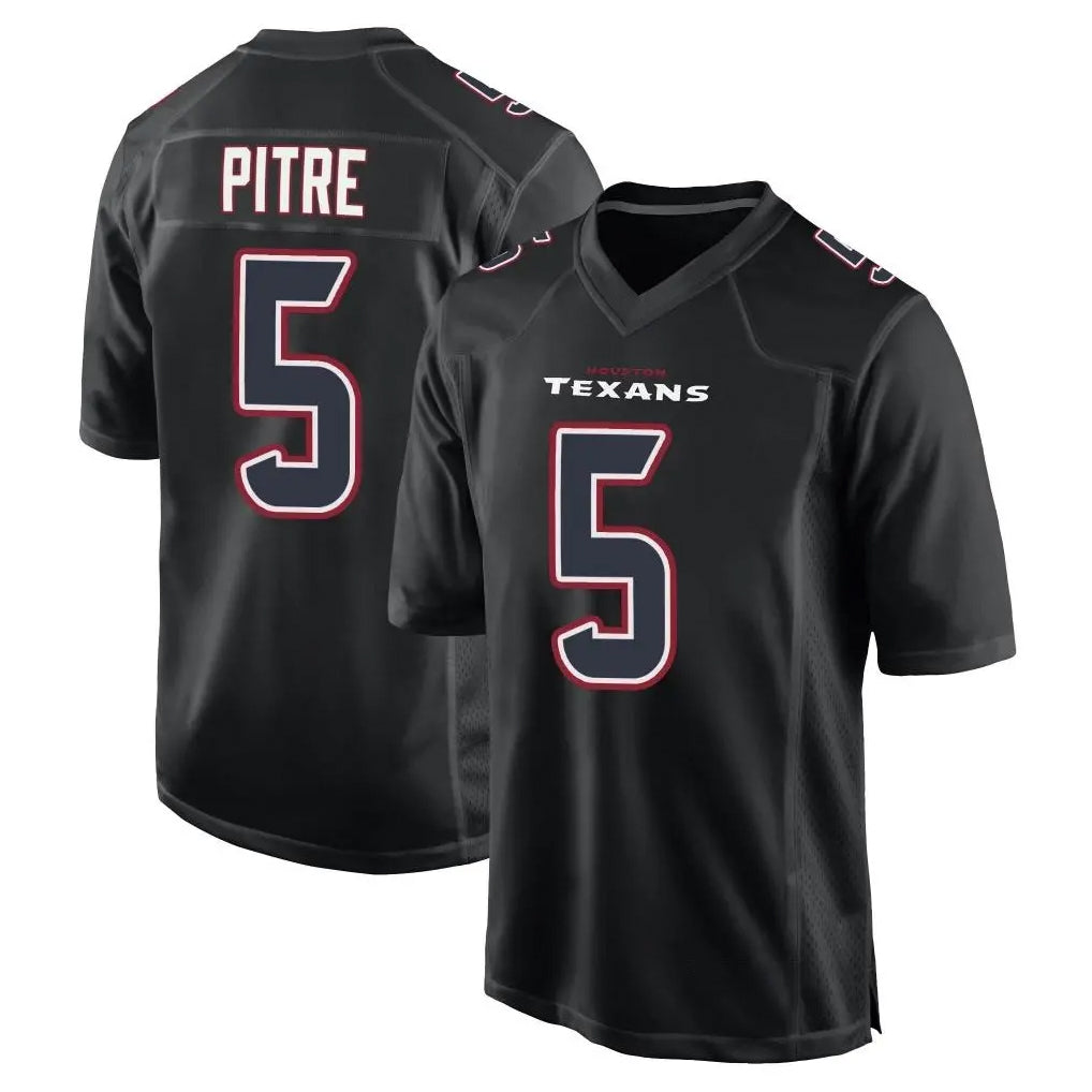 Odoa H.Texans #5 Jalen Pitre Player Black Fashion Home Game Stitched Jerseys