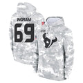Odoa H.Texans #69 Ed Ingram Player Arctic Camo Salute to Service Hoodies Limited Game Stitched Jerseys