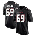 Odoa H.Texans #69 Ed Ingram Player Carbon Black Fashion Home Game Stitched Jerseys