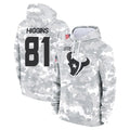 Odoa H.Texans #81 Jayden Higgins Player Arctic Camo Salute to Service Hoodies Limited Game Stitched Jerseys