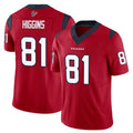Odoa H.Texans #81 Jayden Higgins Player Red Limited Vapor F.U.S.E. Home Game Stitched Jerseys