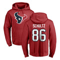 Odoa H.Texans #86 Dalton Schultz Player Red Pro Line Pullover Hoodie Limited Game Stitched Jerseys