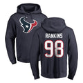 Odoa H.Texans #98 Sheldon Rankins Player Navy Pro Line Pullover Hoodie Limited Game Stitched Jerseys