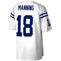 Odoa IN.Colts #18 Peyton Manning Mitchell & Ness White Legacy Replica Jersey