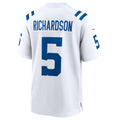 Odoa IN.Colts #5 Anthony Richardson White 2023 Draft First Round Pick Game Stitched Jerseys