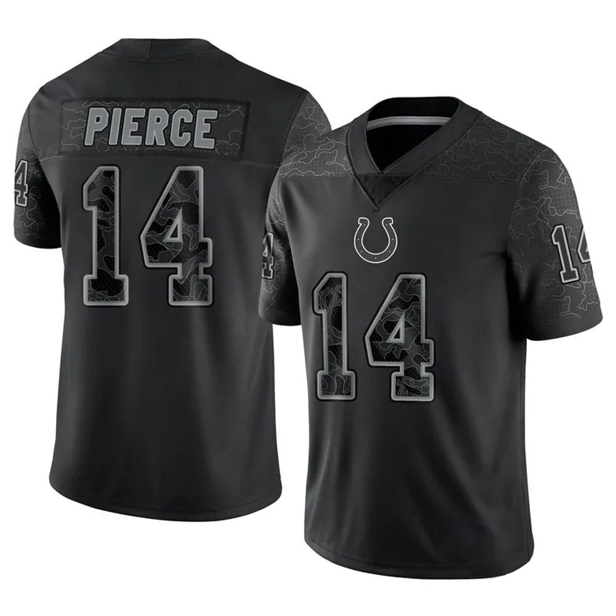 Odoa IN.Colts #14 Alec Pierce Player RFLCTV Limited Black Stitched Jerseys