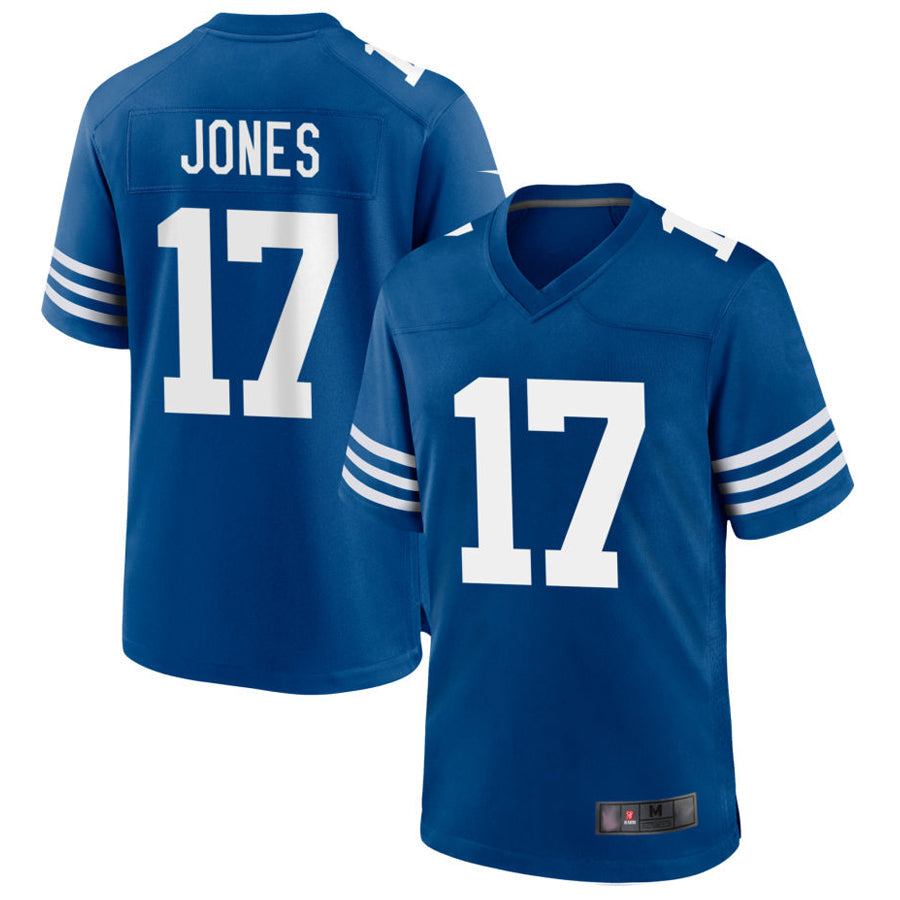 Odoa IN.Colts #17 Daniel Jones Player Royal Limited Game Stitched Jerseys