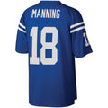 Odoa IN.Colts #18 Peyton Manning Mitchell & Ness Royal Big & Tall Retired Player Replica Stitched Jerseys