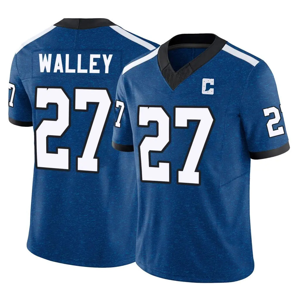 Odoa IN.Colts #27 Justin Walley Player Royal Limited Indiana Nights Alternate Vapor F.U.S.E. Home Game Stitched Jerseys