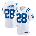 Odoa IN.Colts #28 Jonathan Taylor Player White Home Game Stitched Jerseys