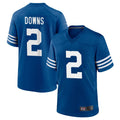 Odoa IN.Colts #2 Josh Downs Bynum Player Royal Limited Home Game Stitched Jerseys