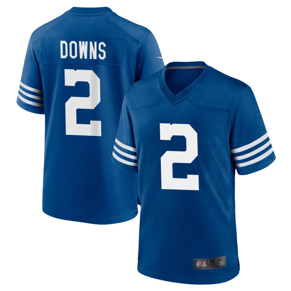 Odoa IN.Colts #2 Josh Downs Bynum Player Royal Limited Home Game Stitched Jerseys