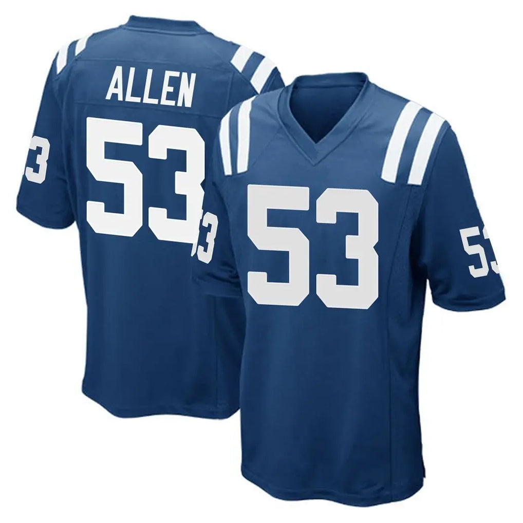 Odoa IN.Colts #53 CJ Allen Player Royal Home Game Stitched Jerseys