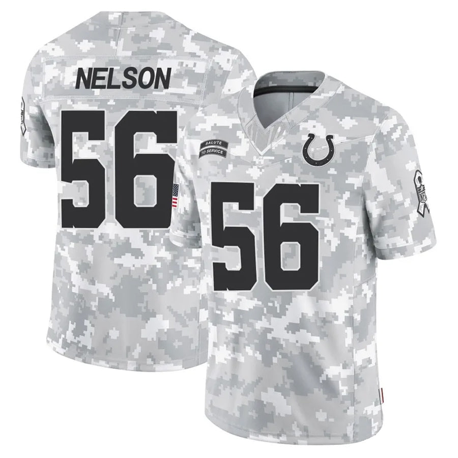 Odoa IN.Colts #56 Quenton Nelson Player Arctic Camo Salute to Service Limited Stitched Jerseys