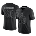 Odoa IN.Colts #60 Tanor Bortolini Player Black Reflective Limited Game Stitched Jerseys
