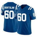 Odoa IN.Colts #60 Tanor Bortolini Player Royal Limited Vapor F.U.S.E. Home Game Stitched Jerseys