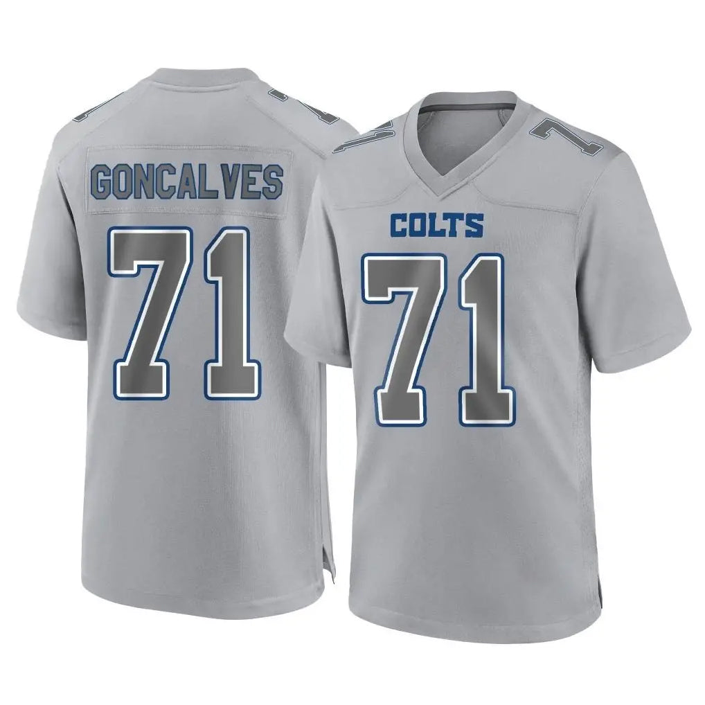 Odoa IN.Colts #71 Matt Goncalves Player Gray Atmosphere Fashion Home Game Stitched Jerseys