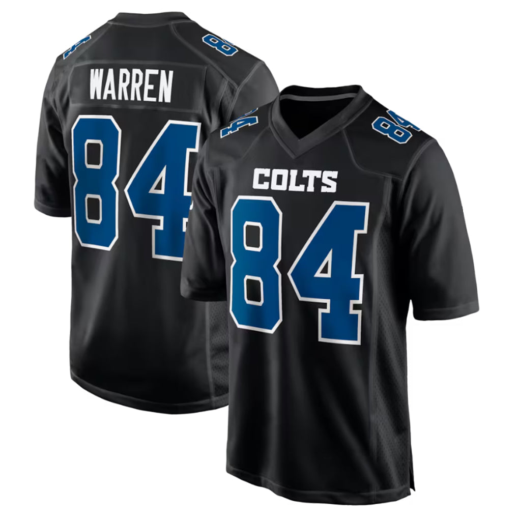 Odoa IN.Colts #84 Tyler Warren Player Black Fashion Limited Game Stitched Jerseys