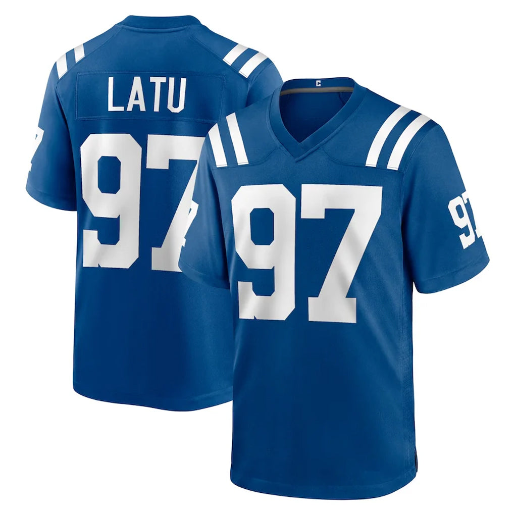 Odoa IN.Colts #97 Laiatu Latu Player Royal Home Game Stitched Jerseys
