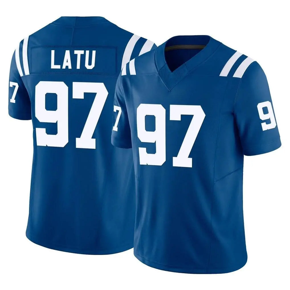 Odoa IN.Colts #97 Laiatu Latu Player Royal Limited Vapor F.U.S.E. Home Game Stitched Jerseys