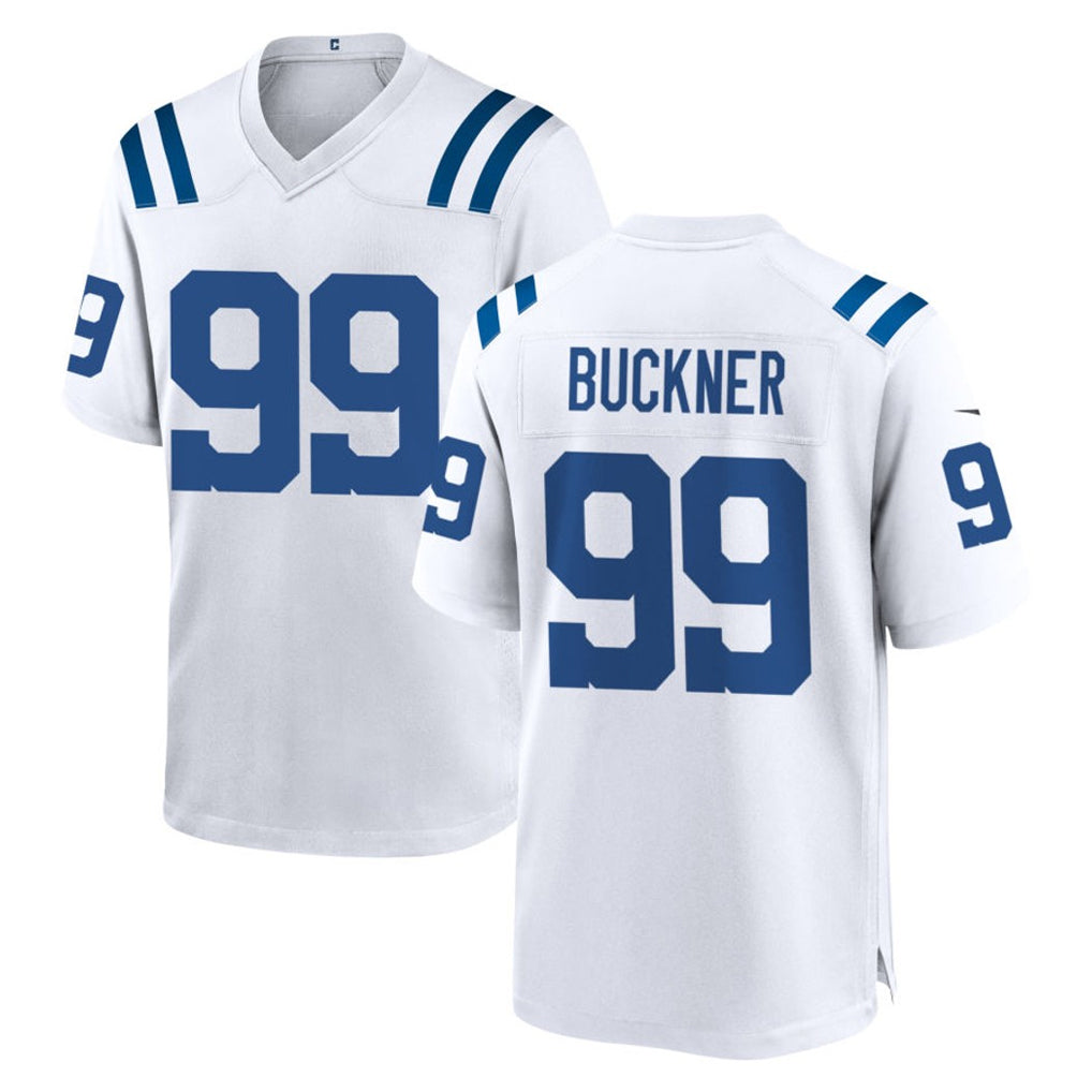 Odoa IN.Colts #99 DeForest Buckner Player White Home Game Stitched Jerseys