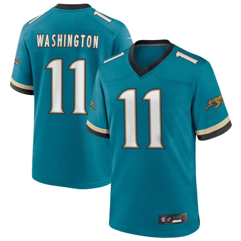 Odoa J.Jaguars #11 Parker Washington Player Legend Teal Game Stitched Jerseys