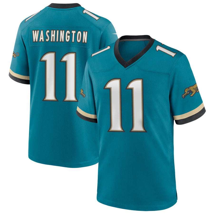 Odoa J.Jaguars #11 Parker Washington Player Teal Prowler Throwback Stitched Jerseys