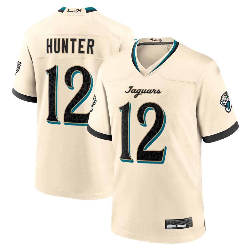 Odoa J.Jaguars #12 Travis Hunter Natural 2026 Rivalries Collection Game Stitched Jerseys