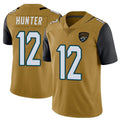 Odoa J.Jaguars #12 Travis Hunter Player Gold Vapor Limited Home Game Stitched Jerseys