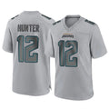 Odoa J.Jaguars #12 Travis Hunter Player Gray Atmosphere Fashion Home Game Stitched Jerseys