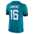 Odoa J.Jaguars #16 Trevor Lawrence Teal Vapor F.U.S.E. Limited Stitched Jerseys