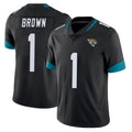 Odoa J.Jaguars #1 Montaric Brown Player Black Vapor Untouchable Limited Home Game Stitched Jerseys