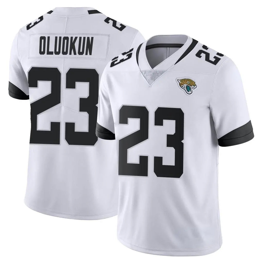 Odoa J.Jaguars #23 Foyesade Oluokun Player White Vapor Untouchable Limited Home Game Stitched Jerseys