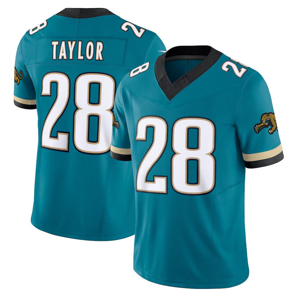 Odoa J.Jaguars #28 Fred Taylor Player Teal Prowler Throwback Vapor F.U.S.E. Limited Home Game Stitched Jerseys