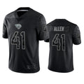 Odoa J.Jaguars #41 Josh Hines-Allen Player Black RFLCTV Limited Football Jerseys