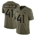 Odoa J.Jaguars #41 Josh Hines-Allen Player Olive 2025 Salute To Service Limited Game Stitched Jerseys