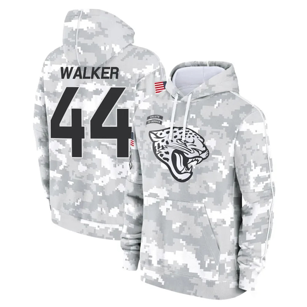 Odoa J.Jaguars #44 Travon Walker Player Arctic Camo Salute to Service Hoodies Limited Game Stitched Jerseys