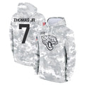 Odoa J.Jaguars #7 Brian Thomas Jr. Player Arctic Camo Salute to Service Hoodies Limited Game Stitched Jerseys