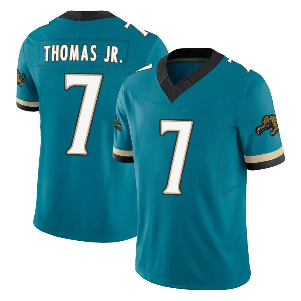 Odoa J.Jaguars #7 Brian Thomas Jr. Player Teal Prowler Throwback Vapor F.U.S.E. Limited Home Game Stitched Jerseys