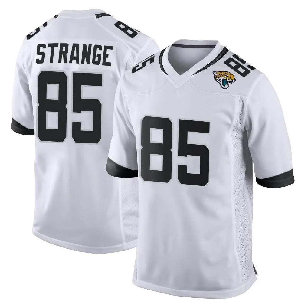 Odoa J.Jaguars #85 Brenton Strange Player White Home Game Stitched Jerseys